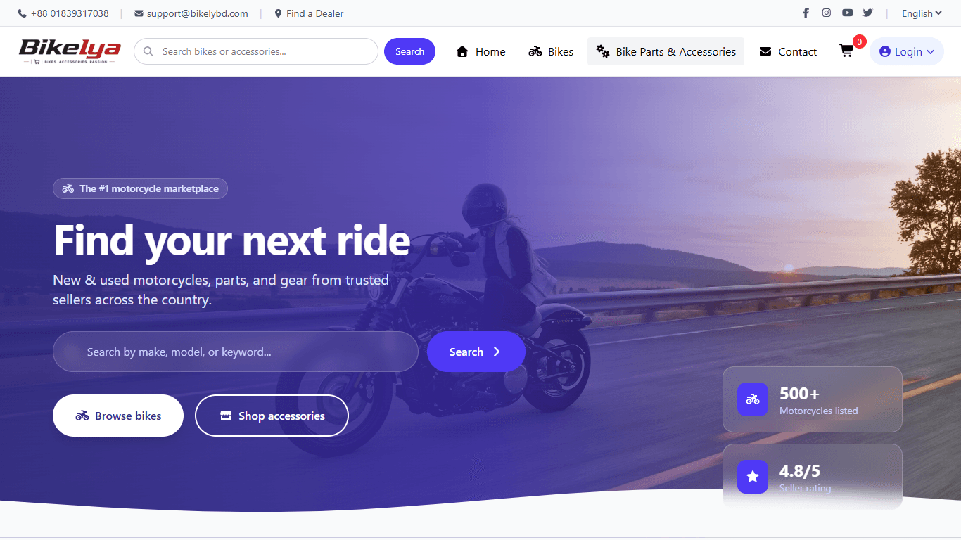 Multi-Tenant Bike Dealership ERP & E-Commerce Platform